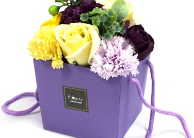 Soap Flower Bouquet - Purple Flower Garden