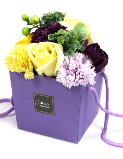 Soap Flower Bouquet - Purple Flower Garden