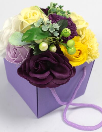 Soap Flower Bouquet - Purple Flower Garden