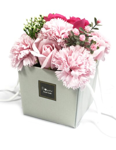 Soap Flower Bouquet - Pink Rose & Carnation