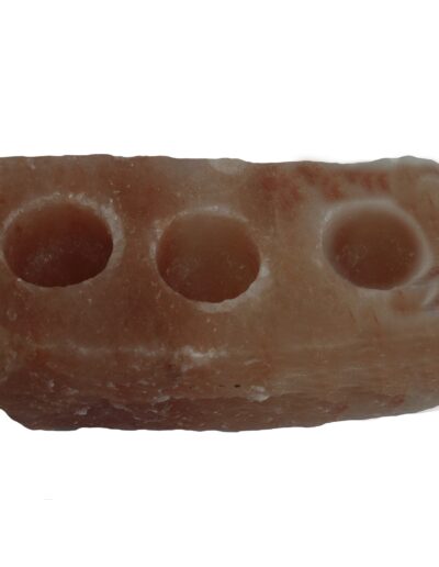 Natural Salt Candle Holder - 3 holes