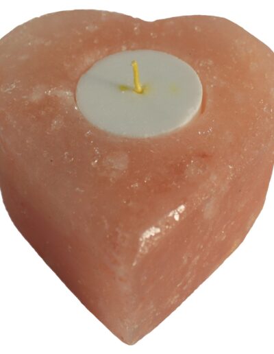 Salt Candle Holder - Med Heart
