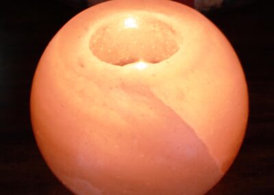 Salt Candle Holder - Round