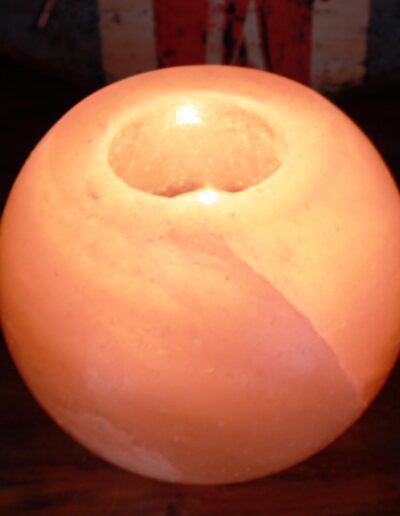 Salt Candle Holder - Round