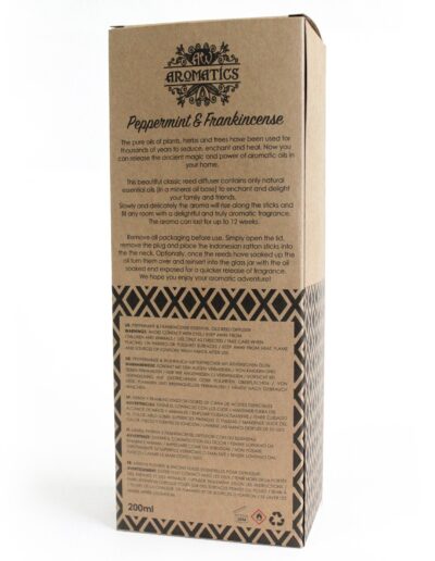 200ml Peppermint & Frankincense Essential Oil Reed Diffuser