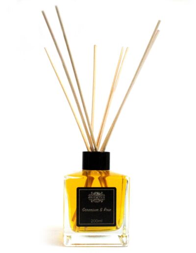 200ml Geranium & Rose Essential Oil Reed Diffuser