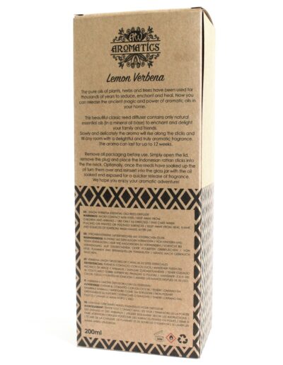 200ml Lemon Verbena Essential Oil Reed Diffuser