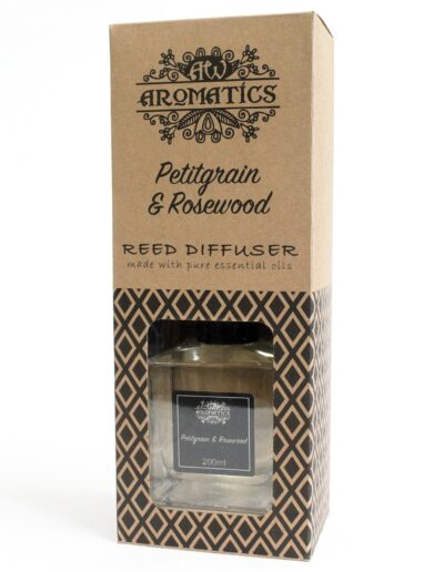200ml Petitgrain & Rosewood Essential Oil Reed Diffuser