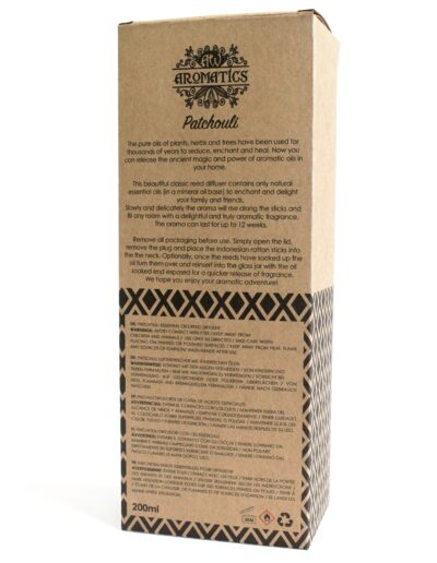 200ml Patchouli Essential Oil Reed Diffuser