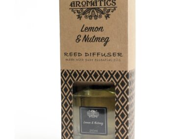 200ml Lemon & Nutmeg Essential Oil Reed Diffuser