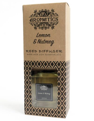 200ml Lemon & Nutmeg Essential Oil Reed Diffuser