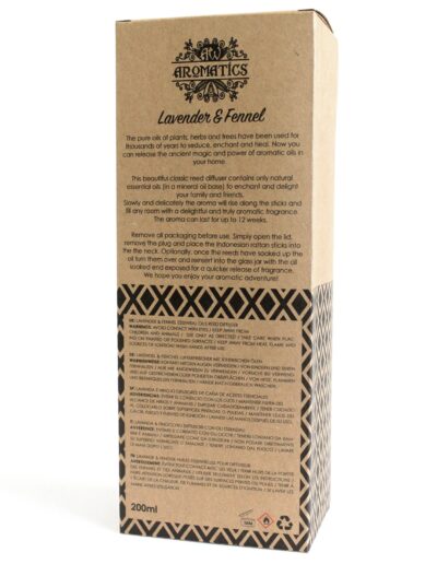 200ml Lavender & Fennel Essential Oil Reed Diffuser