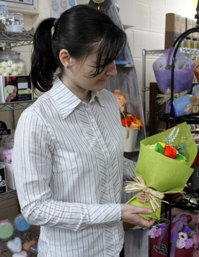 Standing Soap Flower Bouquet - Pink