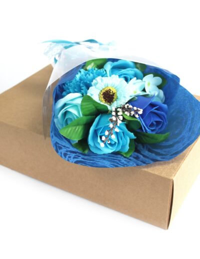 Boxed Hand Soap Flower Bouquet- Red