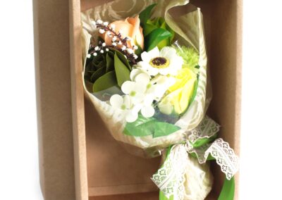 Boxed Hand Soap Flower Bouquet - Greens