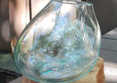 Molten Glass on Wood - Medium Bowl