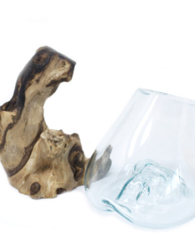 Molten Glass on Wood - Medium Bowl