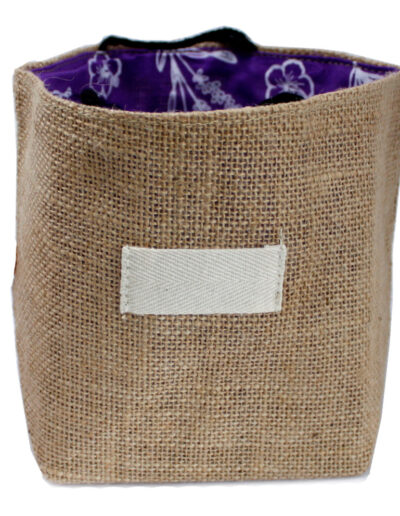 Jute Cotton Gift Bag - Lavender