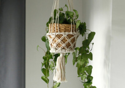 Macrame Pot Holder - Double Holder