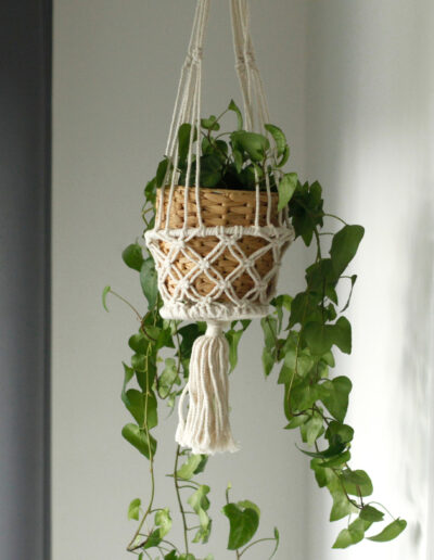 Macrame Pot Holder - Double Holder