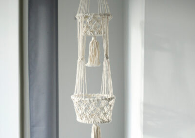 Macrame Pot Holder - Double Holder