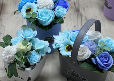 Bouquet Petite Basket - Soothing Blues