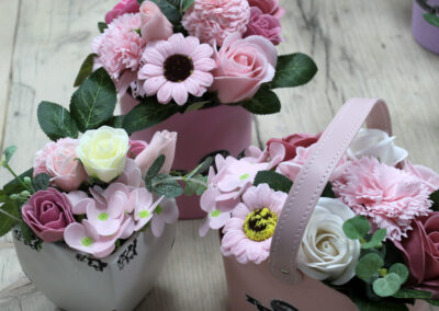 Bouquet Petite Basket - Peaceful Pink