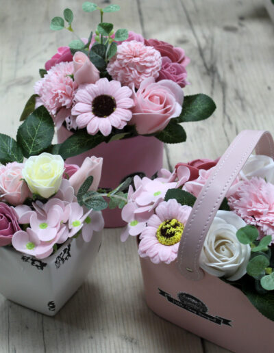 Bouquet Petite Basket - Peaceful Pink