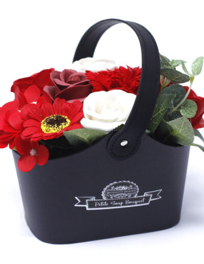 Bouquet Petite Basket - Rich Reds