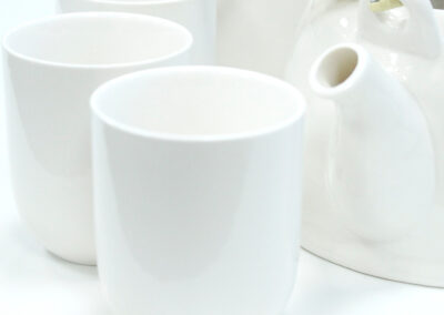 Herbal Teapot Set - Classic White