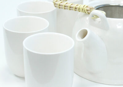 Herbal Teapot Set - Classic White