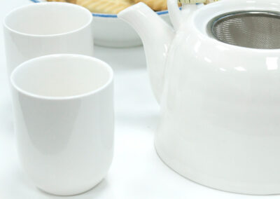 Herbal Teapot Set - Classic White