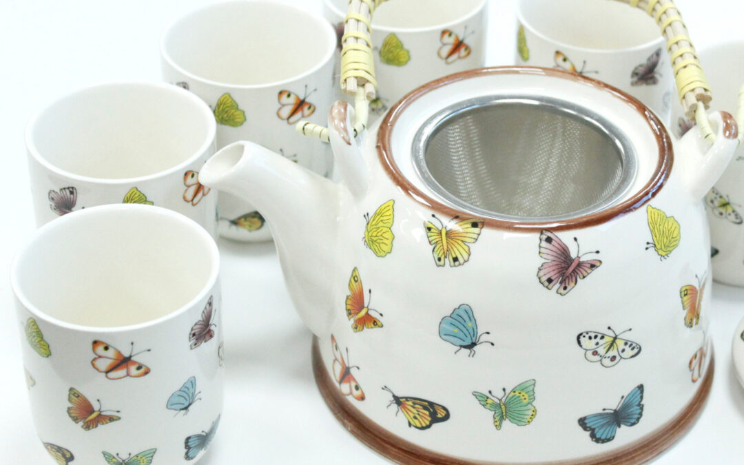 Herbal Teapot Set - Butterflies