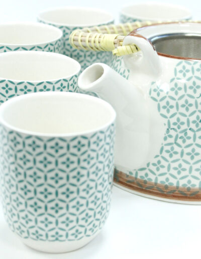 Herbal Teapot Set - Green Mosaic