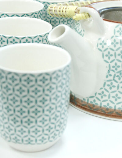 Herbal Teapot Set - Green Mosaic