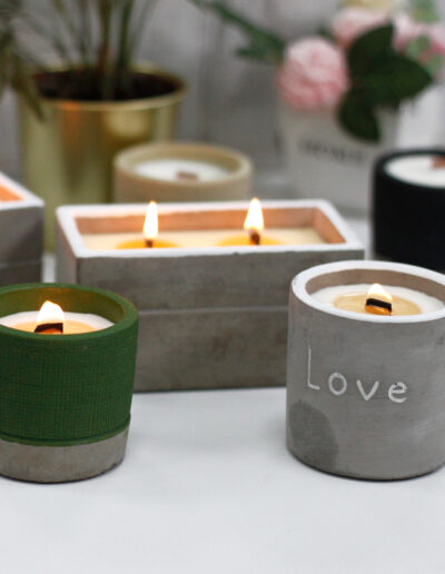 Large Round - Patchouli & Dark Amber