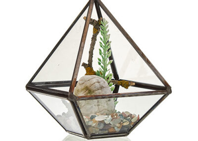 Glass Terrarium - Small Diamond