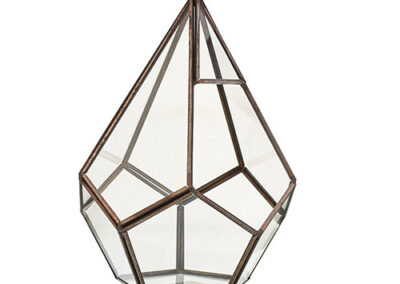 Glass Terrarium - Large Pentagon