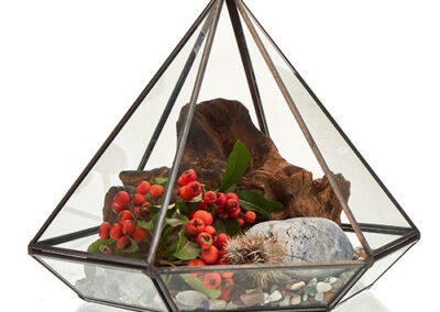 Glass Terrarium - Large Diamond