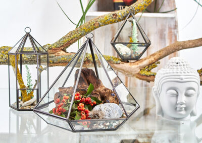 Glass Terrarium - Lantern Shape