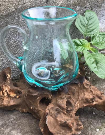 Molten Glass on Wood - Water Jug