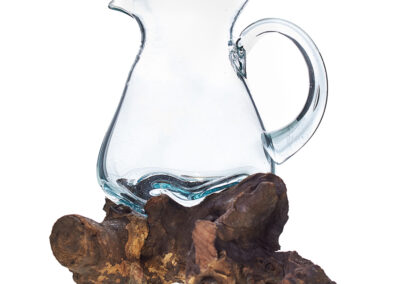 Molten Glass on Wood - Water Jug
