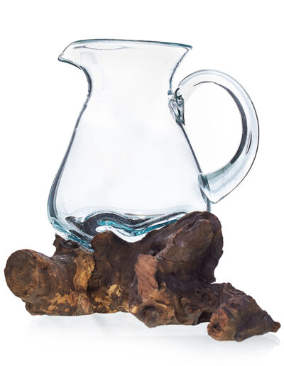 Molten Glass on Wood - Water Jug