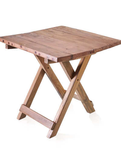 Square Folding Coffee Table - Recycled Wood