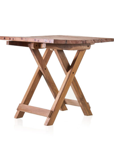 Square Folding Coffee Table - Recycled Wood