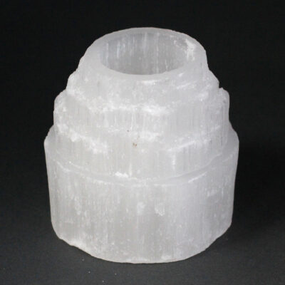 Selenite Mountain Top Candle Holder