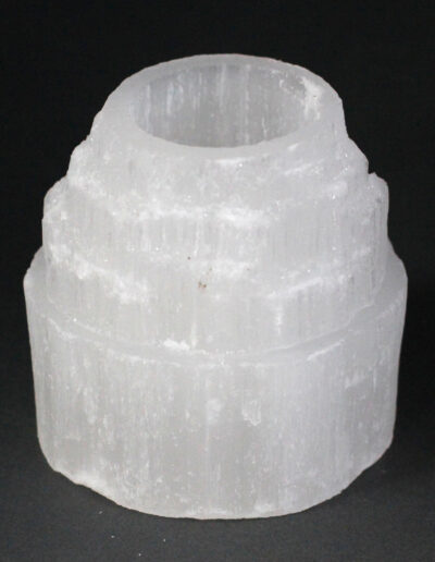 Selenite Mountain Top Candle Holder