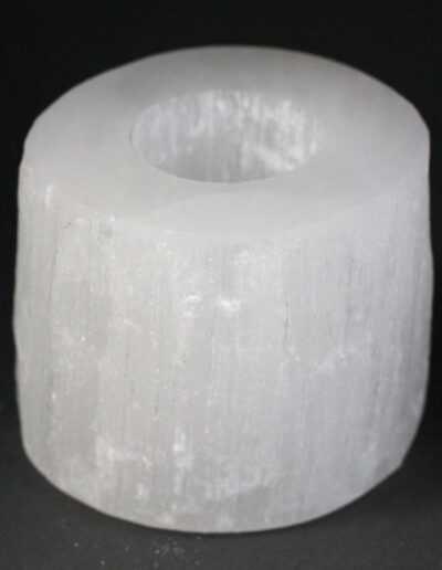 Selenite Cylinder Candle Holder