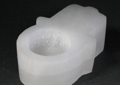 Selenite Hamsa Candle Holder