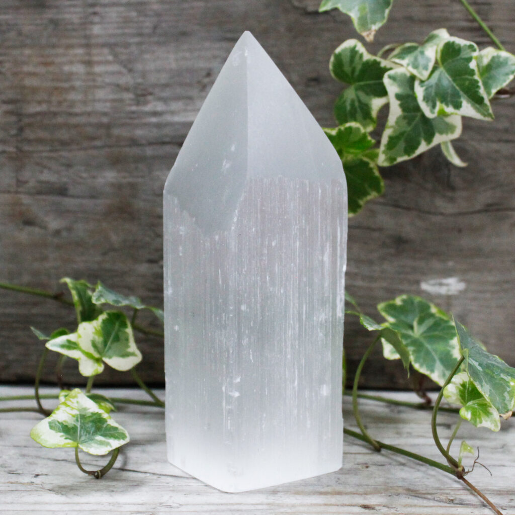 Selenite Pencil Point Tower